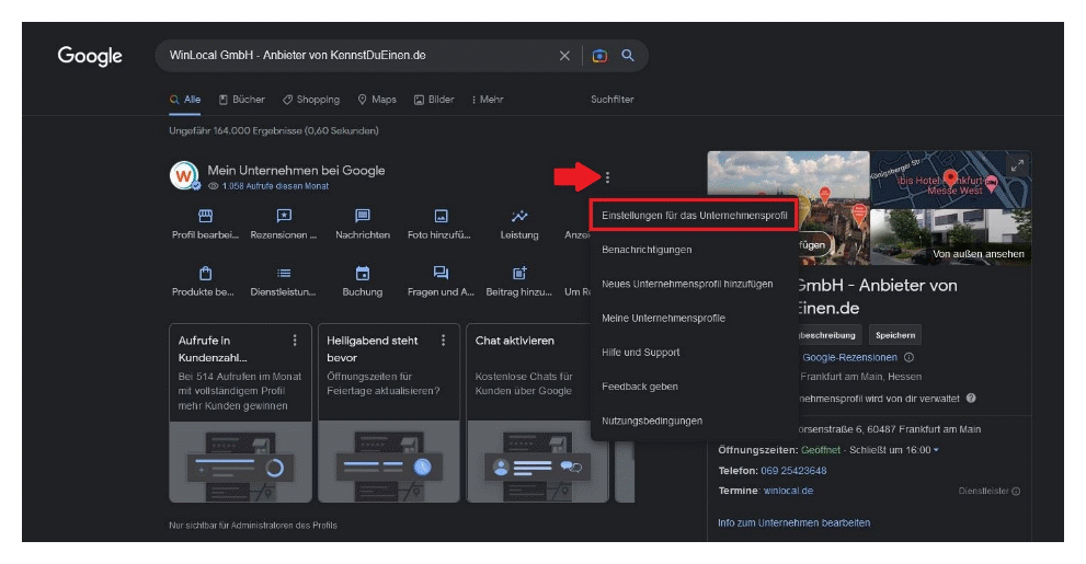 Google Unternehmensprofil Anleitung Winlocal Ihr Unternehmen Online